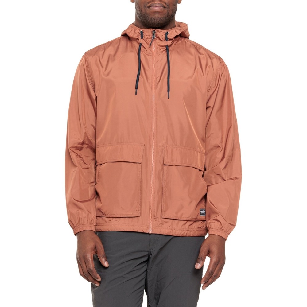 NWT $89 Eddie Bauer Momentum Jacket Mens Sz S Cocoa Utility Lightweight Shell‎